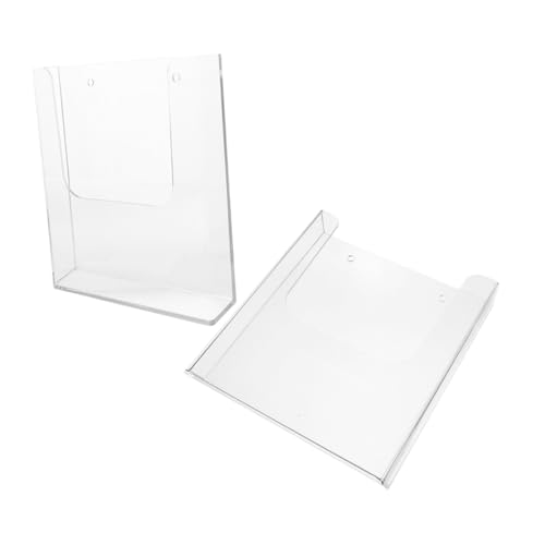 Yardenfun 2 Stück Wandmontage Prospekthalter Wand organizer für Dokumente Zeitschriftenhalter mit Vorgebohrten Löchern für Büro Wohnzimmer und Schule Yardenfun 2 Stück Wandmontage Prospekthalter Wand organizer für Dokumente Zeitschriftenhalter mit Vorgebohrten Löchern für Büro Wohnzimmer und Schule von Yardenfun