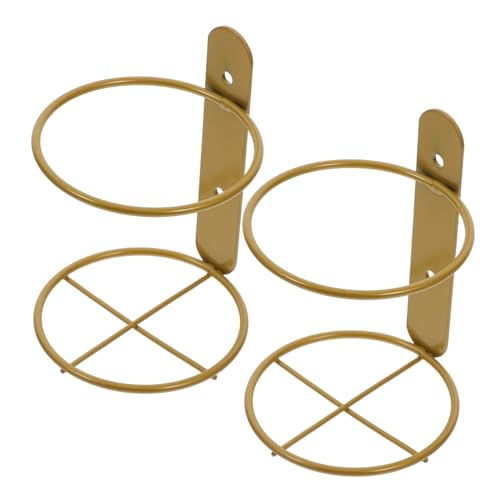 Yardenfun 2 Stück Wandmontiertes Weinregal aus Metall Eleganter Weinflaschenhalter für Küchen und Bars Stilvolle Wanddekoration und Platzsparende Aufbewahrungslösung von Yardenfun