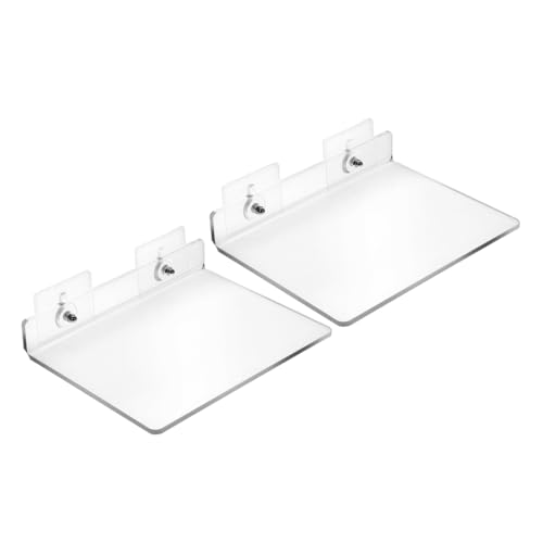 Yardenfun 2 Stück Wandregal aus Acryl Floating Shelf Badezimmer Organizer Bohrfrei für Bad Küche und Wohnzimmer zur Optimalen Raumnutzung Yardenfun 2 Stück Wandregal aus Acryl Floating Shelf Badezimmer Organizer Bohrfrei für Bad Küche und Wohnzimmer zur Optimalen Raumnutzung von Yardenfun
