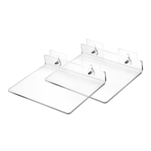 Yardenfun 2 Stück Wandregal aus Acryl Klebefreier Organizer für Badezimmer Schwebende Ablage Platzsparend und Leicht zu Reinigen Perfekter Wandshelf für Bad und Wohnräume Yardenfun 2 Stück Wandregal aus Acryl Klebefreier Organizer für Badezimmer Schwebende Ablage Platzsparend und Leicht zu Reinigen Perfekter Wandshelf für Bad und Wohnräume von Yardenfun