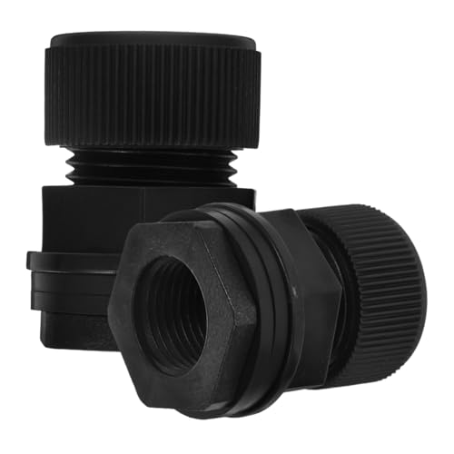 Yardenfun 2 Stück Wasser Tankanschluss Adapter Teiliges Set für Regentonnen Wassertanks Gartenschläuche Einfache Installation Kompatibel mit Standard Gartenschlauchanschlüssen von Yardenfun