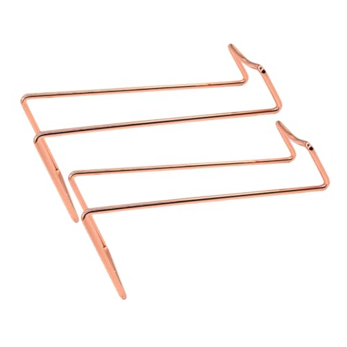 Yardenfun 2 Stück Weinflaschenhalter aus Hochwertigem Modernes Minimalistisches Design Kleiner Roségoldener Flaschenständer für Wohn und Küchenbereich Stilvoll und Praktisch zur von Yardenfun