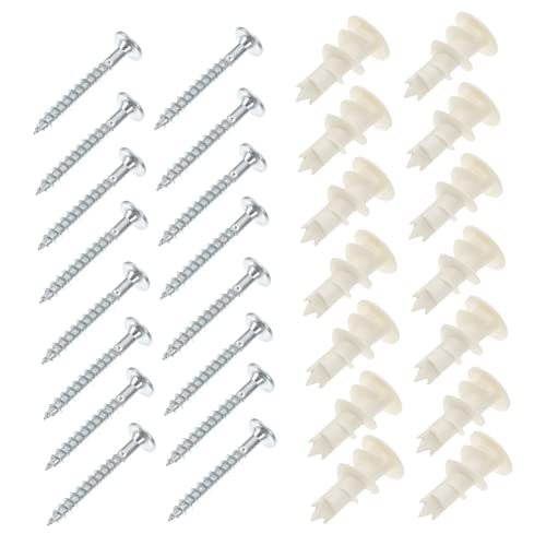 Yardenfun 20 Sätze Teiliges Langlebige Kunststoff Expansionshülsen mit Schrauben für Gipskarton Verschleißfest Einfach zu Montieren Vielseitig Einsetzbar für Heimwerker und Bauprojekte Yardenfun 20 Sätze Teiliges Langlebige Kunststoff Expansionshülsen mit Schrauben für Gipskarton Verschleißfest Einfach zu Montieren Vielseitig Einsetzbar für Heimwerker und Bauprojekte von Yardenfun