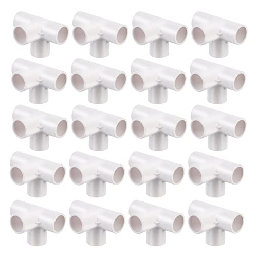 Yardenfun 20 Stück PVC Wasserrohr Adapter Verbindungsstücke für Schläuche Weiß für Gartenbewässerung und Rohrreparatur von Yardenfun