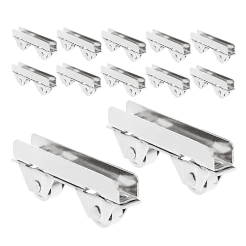 Yardenfun 20 Stück Teiliges Schiebetürrollen Edelstahl Türrolle Ersatz für Displayvitrine Möbelpulley mit Leisen Kugellagern Robust Einfach Montierbar Geeignet für Glas-schiebetüren und Yardenfun 20 Stück Teiliges Schiebetürrollen Edelstahl Türrolle Ersatz für Displayvitrine Möbelpulley mit Leisen Kugellagern Robust Einfach Montierbar Geeignet für Glas-schiebetüren und von Yardenfun