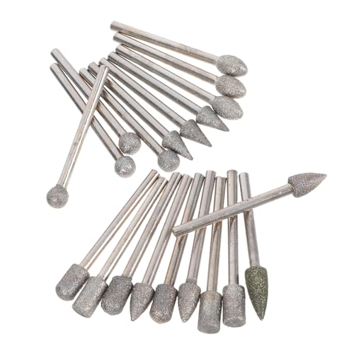 Yardenfun 20 Stück Teiliges Schleifwerkzeug-set mit Schaft Vielseitig Einsetzbar für Stein- Metall Schmuckgravur Präzises Schleifen Rostentfernung und Polieren von Glas und Edelsteinen Yardenfun 20 Stück Teiliges Schleifwerkzeug-set mit Schaft Vielseitig Einsetzbar für Stein- Metall Schmuckgravur Präzises Schleifen Rostentfernung und Polieren von Glas und Edelsteinen von Yardenfun