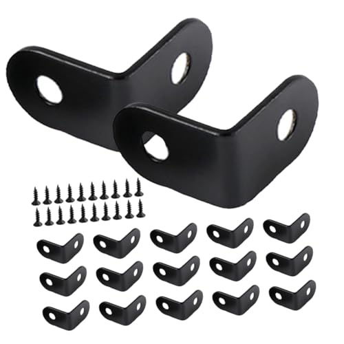 Yardenfun 20 Stück Teiliges aus Dickem Edelstahl Rechteckige Eckwinkel mit Schrauben Stabile Regalhalterungen für Holzregale Schränke Tische Vielseitig und Langlebig Yardenfun 20 Stück Teiliges aus Dickem Edelstahl Rechteckige Eckwinkel mit Schrauben Stabile Regalhalterungen für Holzregale Schränke Tische Vielseitig und Langlebig von Yardenfun