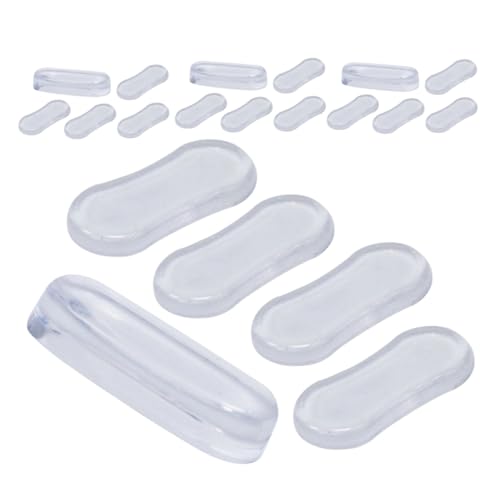 Yardenfun 20 Stück Transparente Toilettendeckel aus Weichem Silikon mit Selbstklebenden Polstern Geräuschdämpfend und Stoßabsorbierend für Sanftes Schließen Des Wc Deckels von Yardenfun