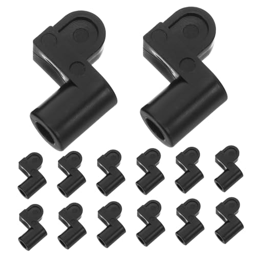 Yardenfun 24 Stück Teiliges Schwarze Fensterfliegengitter Clips mit Schrauben Wetterfeste Glas-klammern zur Befestigung von Sturmfenstern und Reparatur Robust und Vielseitig für Verschiedene von Yardenfun
