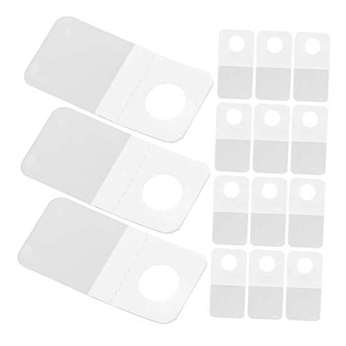 Yardenfun 250 Stück Selbstklebende Aufhängetabs Transparente PVC Haken mit Schlitzloch für Einfache Montage für Büro Zuhause und Geschäfte Bohrung Notwendig von Yardenfun