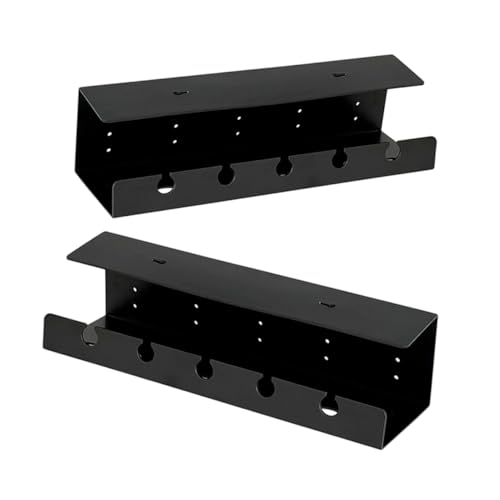 Yardenfun 2 Stück Kabelmanagement Organizer für Schreibtisch Selbstklebende Kabelwanne mit Großer Kapazität zur Aufbewahrung von Kabeln unter Schreibtisch für Büro und Zuhause von Yardenfun