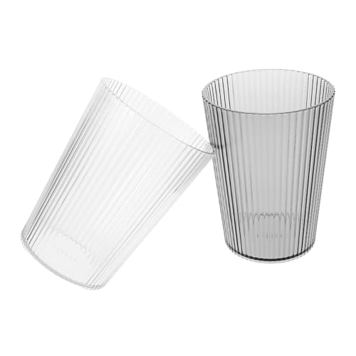 Yardenfun 2stücke Zahnbürstenbecher Für Badezimmer Rauchgrauer Einfacher Aufbewahrungsbecher Für Unzerbrechlicher Kunststoff Wiederverwendbarer Becher Für Zahnbürsten Und Zahnpasta von Yardenfun