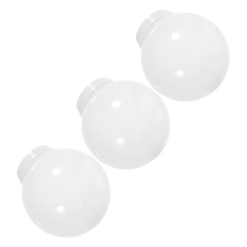 Yardenfun 3 Stück Kugel Lampenschirm Weiß Outdoor Ersatzschirm mit Gewindehals für Garten Terrasse Wandlampen Wetterfest und Yardenfun 3 Stück Kugel Lampenschirm Weiß Outdoor Ersatzschirm mit Gewindehals für Garten Terrasse Wandlampen Wetterfest und von Yardenfun