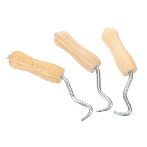 Yardenfun 3 Stück Teiliges Bewehrungsdraht-werkzeug mit Ergonomischem Holzgriff Präzise Manuelle Stahlbindewerkzeuge für Betonstahlbindung Effizientes Verdrehen von Bewehrungsdrähten zur Yardenfun 3 Stück Teiliges Bewehrungsdraht-werkzeug mit Ergonomischem Holzgriff Präzise Manuelle Stahlbindewerkzeuge für Betonstahlbindung Effizientes Verdrehen von Bewehrungsdrähten zur von Yardenfun