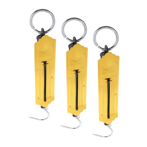 Yardenfun 3 Stück Teiliges Mechanisches Hängewaage mit Ergonomischem Griff und Robustem Haken Gelb Beschichtete Tragbare für Gepäck Fischfang und Vielseitige Wiegezwecke Yardenfun 3 Stück Teiliges Mechanisches Hängewaage mit Ergonomischem Griff und Robustem Haken Gelb Beschichtete Tragbare für Gepäck Fischfang und Vielseitige Wiegezwecke von Yardenfun