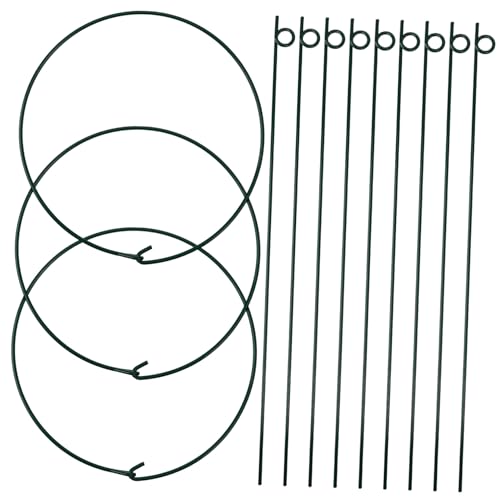 Yardenfun 3 Stück Teiliges Pflanzstützset aus Grün Beschichtetem Metall Robuste Rankhilfen für Kletterpflanzen Peonien und Stauden Wetterbeständige Gartenstützen für Blumen und Gemüse Yardenfun 3 Stück Teiliges Pflanzstützset aus Grün Beschichtetem Metall Robuste Rankhilfen für Kletterpflanzen Peonien und Stauden Wetterbeständige Gartenstützen für Blumen und Gemüse von Yardenfun