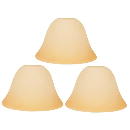 Yardenfun 3 Stück Teiliges Vintage Glas Lampenschirm Retro Lampenschirme aus Hochwertigem Glas Stilvolle Deckenlampen Abdeckung Staubschützende und Langlebige Lichtabdeckung für Wohnzimmer von Yardenfun