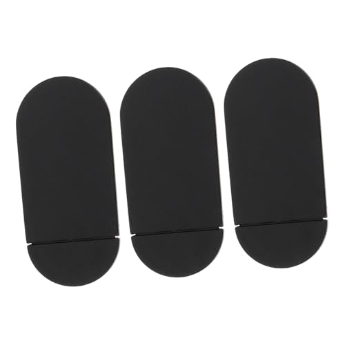 Yardenfun Webcam-Aufkleber 3er-Pack Abs Für Laptop-Kamera Sichtschutz Einfach Anzubringen Schützen Sie Ihre Privatsphäre Schwarz von Yardenfun