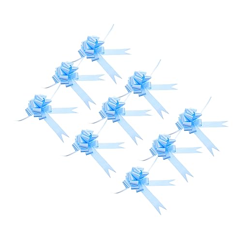 Yardenfun 30 Stück Teiliges Schleifen mit Ziehband Blumen Dekoration für Hochzeit Geburtstags und Weihnachtsgeschenke Einfache Anwendung mit Doppelseitigem Klebeband von Yardenfun