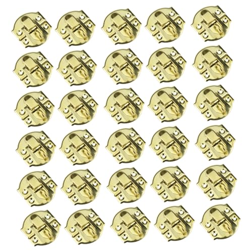 Yardenfun 30 Stück Teiliges Vintage Holzbox Verschlüsse aus Robustem Eisen Dekorative Kleine Kastenschnallen mit Gelber Oberfläche für Schmuck Geschenk Weinboxen Langlebige Verriegelung Yardenfun 30 Stück Teiliges Vintage Holzbox Verschlüsse aus Robustem Eisen Dekorative Kleine Kastenschnallen mit Gelber Oberfläche für Schmuck Geschenk Weinboxen Langlebige Verriegelung von Yardenfun