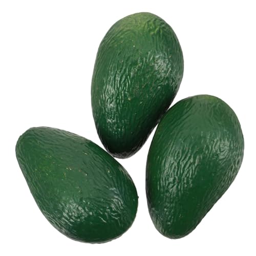 Yardenfun 3St Simulations-Avocado-Modelle winzig künstliches Avocado-Modell Obst Dekor Simulation Avocados Food-Modell Haushalt schmücken Geschenk Requisiten gefälschtes Essen Plastik von Yardenfun