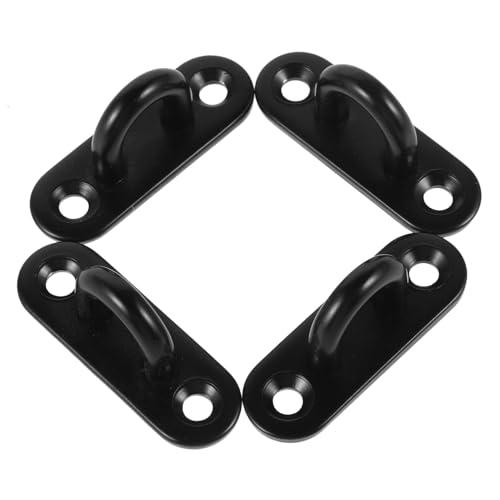 Yardenfun 4 Stück Edelstahl Pad Eye Plate Haken Teilig U Haken Wand und Deckenbefestigung Rostfrei Vielseitig für Hängesessel Hängematten und Schwere Lasten von Yardenfun