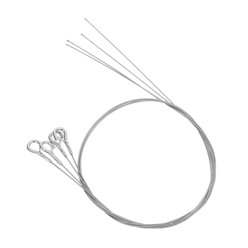 Yardenfun 4 Stück Einstellbares Edelstahl Drahtseil Teiliges Belastbar für Lampenaufhängung Werbetafeln und Dekorationen Geeignet für Bilderschienen und Lichterkettenbefestigung Yardenfun 4 Stück Einstellbares Edelstahl Drahtseil Teiliges Belastbar für Lampenaufhängung Werbetafeln und Dekorationen Geeignet für Bilderschienen und Lichterkettenbefestigung von Yardenfun
