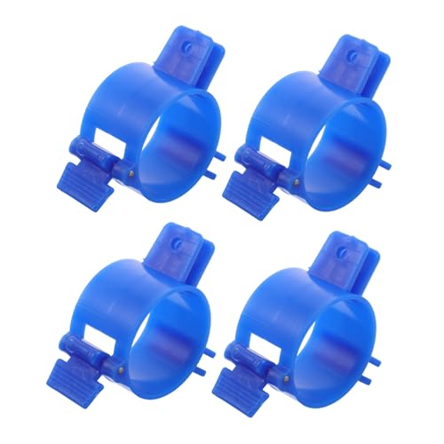 Yardenfun 4 Stück Klapptischbasiszubehör Desktop-Anschluss RV -Möbelhardware Beinhalterung für Tisch Rohrstützklemmen Tabelle Top Connector Hardware -Zubehör möbel montageset Plastik Blau von Yardenfun