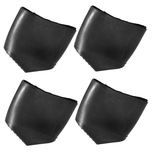 Yardenfun 4 Stück Rutschfeste Leiterfüße Gummischutz Strapazierfähige Leiter Fußabdeckungen Umweltfreundliche Leiterpads für Haushaltsleitern Geräuschreduzierend und Boden Schützend von Yardenfun