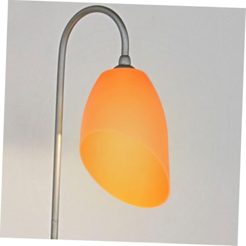 Yardenfun 4 Stück Schräger Kunststoff Lampenschirme Pferdehufe Form Orange Gleichmäßige Lichtverteilung Einfache Montage Kompatibel für Steh Tisch Pendelleuchten Modernes Wohnambiente von Yardenfun