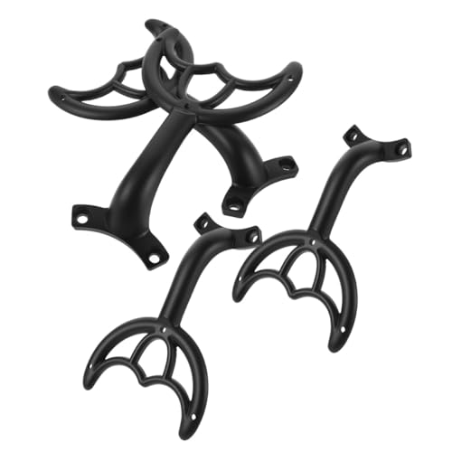 Yardenfun 4 Stück Teiliges Deckenventilator-flügelhalter aus Zinklegierung Langlebige Ersatzhalterung für Ventilatorblätter Deckenstütze für Verschiedene Modelle Schwarzes Metall-zubehör von Yardenfun