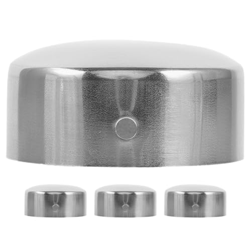 Yardenfun 4 Stück Teiliges Edelstahl Handlauf Endkappen Runde Treppengeländer Abdeckkappen Rostfrei Robust und Einfach zu Montieren Geeignet für Treppengeländer Innen und Handläufe von Yardenfun