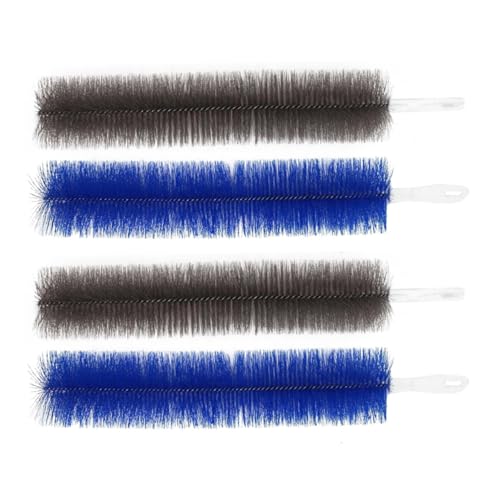 Yardenfun 4 Stück Teiliges Flexibles Elektrisch Staubbürste für Ventilatorblätter und Schutzgitter Ergonomisch Multifunktional für Haushaltsreinigung Blau von Yardenfun