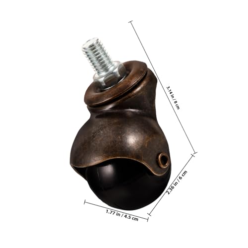Yardenfun 4 Stück Teiliges Kugelrollen aus PP in Grünbronze für Bürostuhl Sofa Handwagen Robuste Leise Bürostuhlrollen mit Gewindebolzen Kratzfest Flexibel Bodenschonend Schwerlastfähig Yardenfun 4 Stück Teiliges Kugelrollen aus PP in Grünbronze für Bürostuhl Sofa Handwagen Robuste Leise Bürostuhlrollen mit Gewindebolzen Kratzfest Flexibel Bodenschonend Schwerlastfähig von Yardenfun