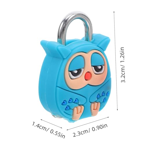 Yardenfun 4 Stück Teiliges Mini Vorhängeschloss Cartoon Tierdesign Kleine Metallschlösser mit Schlüsseln Robuste Kofferschlösser für Gepäck Tagebuch Schmuckbox und Schrank für Kinderzimmer von Yardenfun