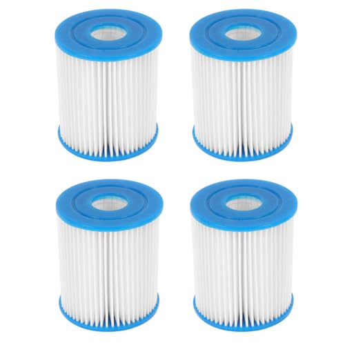 Yardenfun 4 Stück Teiliges Poolfilter Ersatzfilter für Schwimmbadpumpen für Klare Wasserfiltration Geeignet für Pools Robustem von Yardenfun