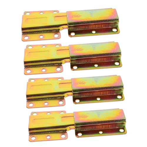 Yardenfun 4 Stück Teiliges Sofa Verbindungsset Gold Möbelverbinder mit Verriegelungsstiften für Stabile Verbindung von Sofa Bett und Stuhl Vielseitige Langlebige Montagehilfe für Möbel von Yardenfun