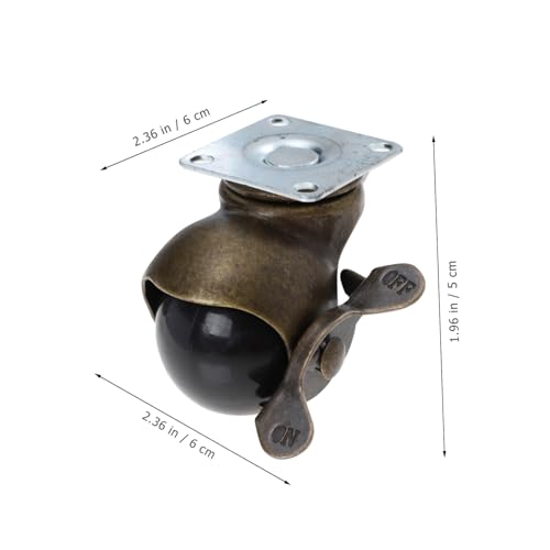 Yardenfun 4 Stück Teiliges Stabile Retro Möbelrollen mit Bremse Geräuschlose Kugellager Lenkrollen Kratzfeste Schwerlastrollen für Bürostuhl Schrank und Möbelgeräte Yardenfun 4 Stück Teiliges Stabile Retro Möbelrollen mit Bremse Geräuschlose Kugellager Lenkrollen Kratzfeste Schwerlastrollen für Bürostuhl Schrank und Möbelgeräte von Yardenfun