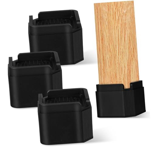 Yardenfun 4 Stück Teiliges Stapelbare Möbelerhöher Höhenverstellbar für Sofa Bett Tisch und Stuhl Schwarze Robuste Couch-riser mit Universeller Anwendung und Elegantem Design Yardenfun 4 Stück Teiliges Stapelbare Möbelerhöher Höhenverstellbar für Sofa Bett Tisch und Stuhl Schwarze Robuste Couch-riser mit Universeller Anwendung und Elegantem Design von Yardenfun