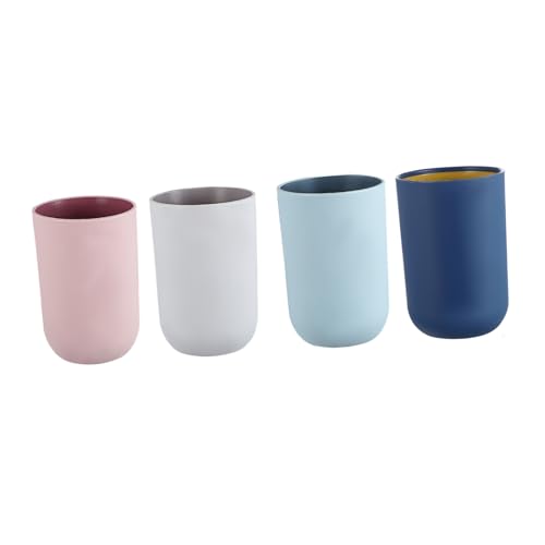 Yardenfun 4 Stück Zahnbürstenbecher Aus Kunststoff Multifunktions Badezimmerbecher Für Mundspülung Und Zähneputzen Leicht Zu Reinigen Und Wiederverwendbar Für Badezimmer Und Reisen Yardenfun 4 Stück Zahnbürstenbecher Aus Kunststoff Multifunktions Badezimmerbecher Für Mundspülung Und Zähneputzen Leicht Zu Reinigen Und Wiederverwendbar Für Badezimmer Und Reisen von Yardenfun