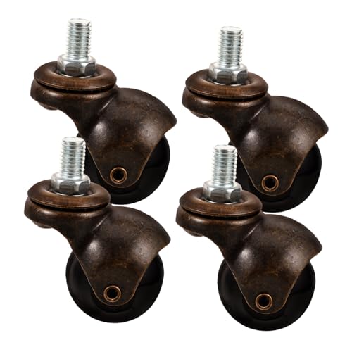 Yardenfun 4 Stück Teiliges mit Gewindebolzen Stabile Möbelrollen für Bürostuhl Sofa Handwagen Kratzfreie Leise Drehbare Bürostuhlrollen für Laminat und Parkett Yardenfun 4 Stück Teiliges mit Gewindebolzen Stabile Möbelrollen für Bürostuhl Sofa Handwagen Kratzfreie Leise Drehbare Bürostuhlrollen für Laminat und Parkett von Yardenfun