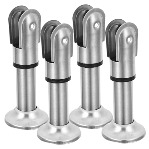 Yardenfun 4 Stück Toilettentrennwand Stützfuß Edelstahl Robuste Trennwand Halter für Gemeinschafts Wc bereiche Modernes Design Belastbar Vielseitig Einsetzbar für Badmöbel Zubehör Yardenfun 4 Stück Toilettentrennwand Stützfuß Edelstahl Robuste Trennwand Halter für Gemeinschafts Wc bereiche Modernes Design Belastbar Vielseitig Einsetzbar für Badmöbel Zubehör von Yardenfun