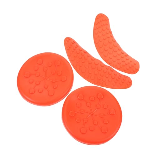 Yardenfun 4 Stück Waschtisch Kopf-Spa-Shampoo-Schüssel-Hals Nackenstütze für Salonwaschschüssel Kissen aus Silikonkautschuk shampoo-nackenkissen Salon Nackenkissen weiches Gummi Orange von Yardenfun