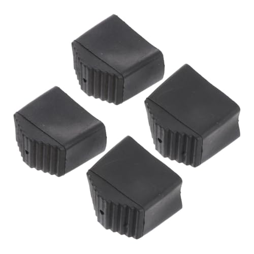 Yardenfun 4 Stück rutschfeste Leiterfußkappen aus Weichem Gummi Schützende Stoßdämpfende Leiterpads Einfache Montage Kompatibel mit Klappleitern und Holzleitern Bodenschutz für Fliesen und von Yardenfun