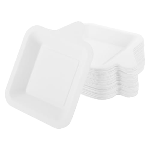 Yardenfun 40 Stück Einwegteller aus Papier Quadratisch Stabile Umweltfreundliche Kuchenplatten für Geburtstagspartys Umweltverträglich Lecksicher für Feierlichkeiten und Partys Yardenfun 40 Stück Einwegteller aus Papier Quadratisch Stabile Umweltfreundliche Kuchenplatten für Geburtstagspartys Umweltverträglich Lecksicher für Feierlichkeiten und Partys von Yardenfun