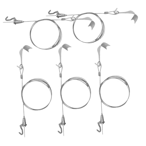 Yardenfun 5 Sätze Verstellbares Teiliges Bilderaufhängesystem mit Stahlseil und Haken Robustes Kabel für Bilderrahmen Spiegel und Wandkunst für Verschiedene von Yardenfun