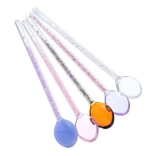 Yardenfun 5stücke Glasrührlöffel Für Getränke Kleine Dessertlöffel Aus Glas Teelöffel Für Heiße Kreativer Kaffeelöffel Eislöffel Für Zucker Tee Cocktail Milchshake Kalte Yardenfun 5stücke Glasrührlöffel Für Getränke Kleine Dessertlöffel Aus Glas Teelöffel Für Heiße Kreativer Kaffeelöffel Eislöffel Für Zucker Tee Cocktail Milchshake Kalte von Yardenfun