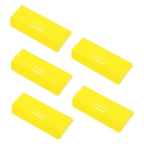 Yardenfun 5 Stück Teiliges Gelbes Kunststoff Königinnenkäfig Leichtes und Robustes Imkereizubehör Einfach zu Bedienen und Transportieren Geeignet für Anfänger zur Effizienten Bienenzucht Yardenfun 5 Stück Teiliges Gelbes Kunststoff Königinnenkäfig Leichtes und Robustes Imkereizubehör Einfach zu Bedienen und Transportieren Geeignet für Anfänger zur Effizienten Bienenzucht von Yardenfun