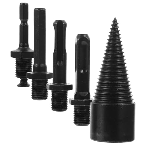 Yardenfun 5 Stück Teiliges Holzspalter Bohrer Tiefem Gewindedesign Langlebig und Vibrationsfest für Effizientes Brennholzspalten bei Anspruchsvollen Baumarten Einfach zu Bedienen und Robust Yardenfun 5 Stück Teiliges Holzspalter Bohrer Tiefem Gewindedesign Langlebig und Vibrationsfest für Effizientes Brennholzspalten bei Anspruchsvollen Baumarten Einfach zu Bedienen und Robust von Yardenfun