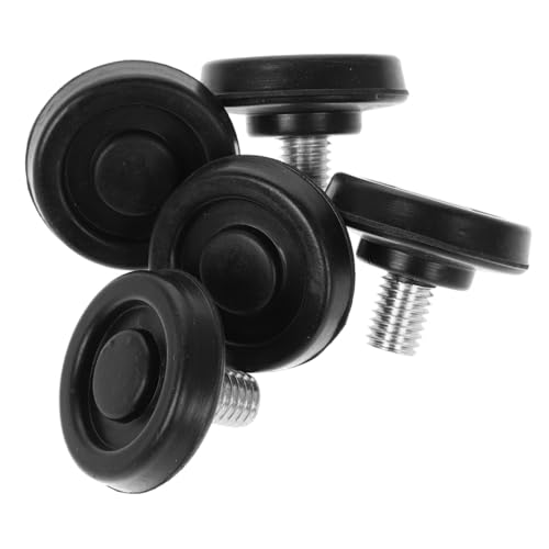 Yardenfun 5 Stück Teiliges Stuhl Fußpads aus Gummi Heavy Duty Möbel Nivellierer Präzise Gefertigte Ergonomische Festschraubbare Ersatzfüße für Friseurstühle und Hocker von Yardenfun